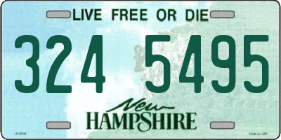 NH license plate 3245495