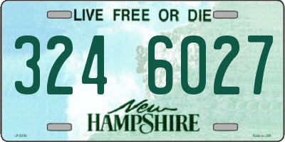 NH license plate 3246027