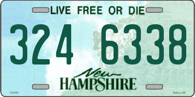NH license plate 3246338