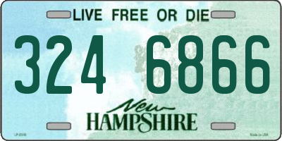 NH license plate 3246866