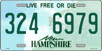 NH license plate 3246979