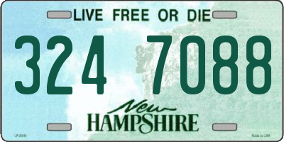 NH license plate 3247088