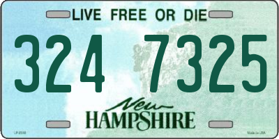 NH license plate 3247325