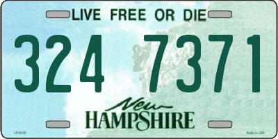 NH license plate 3247371