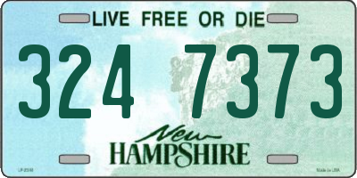 NH license plate 3247373
