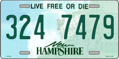 NH license plate 3247479