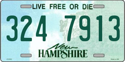 NH license plate 3247913