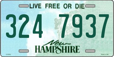 NH license plate 3247937