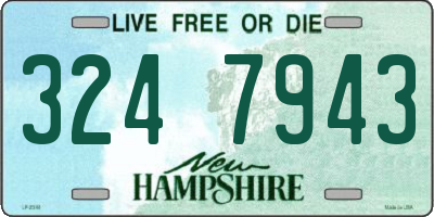 NH license plate 3247943