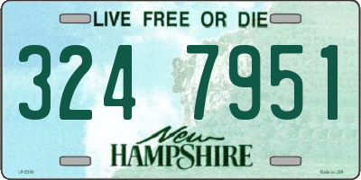 NH license plate 3247951