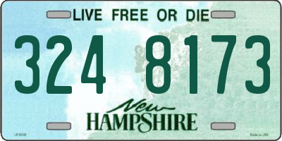 NH license plate 3248173