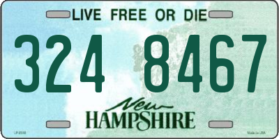 NH license plate 3248467