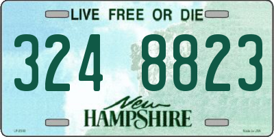 NH license plate 3248823