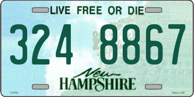 NH license plate 3248867
