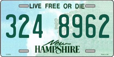 NH license plate 3248962