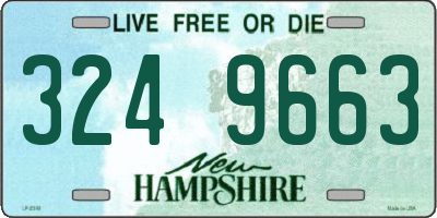 NH license plate 3249663