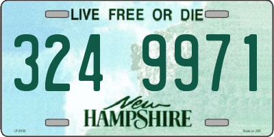 NH license plate 3249971