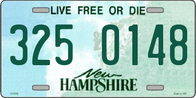 NH license plate 3250148