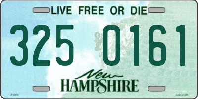 NH license plate 3250161
