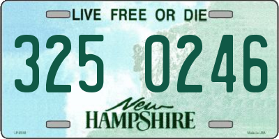 NH license plate 3250246