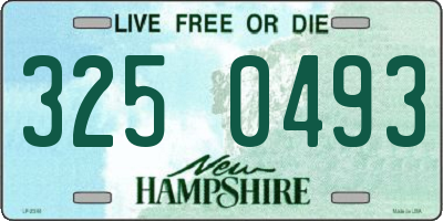 NH license plate 3250493