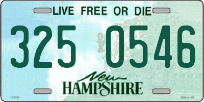 NH license plate 3250546