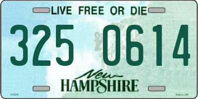 NH license plate 3250614