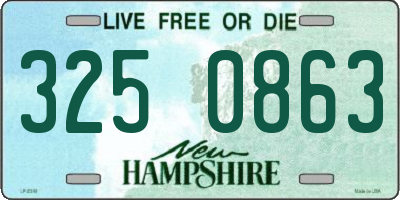 NH license plate 3250863