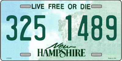 NH license plate 3251489