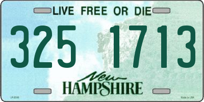 NH license plate 3251713
