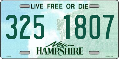 NH license plate 3251807