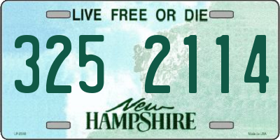 NH license plate 3252114