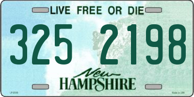 NH license plate 3252198