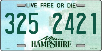 NH license plate 3252421