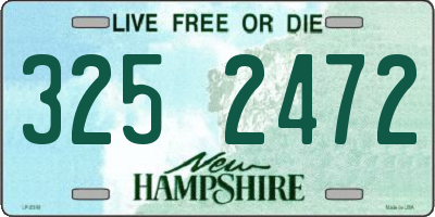 NH license plate 3252472