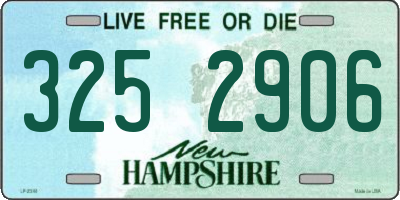 NH license plate 3252906