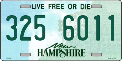 NH license plate 3256011