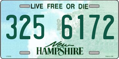 NH license plate 3256172