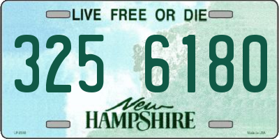 NH license plate 3256180