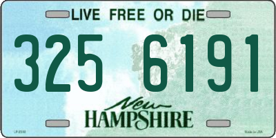 NH license plate 3256191