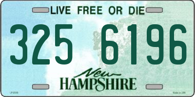 NH license plate 3256196