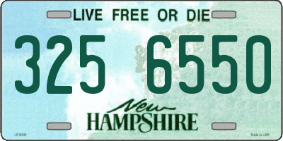 NH license plate 3256550