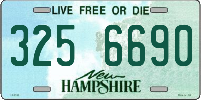 NH license plate 3256690