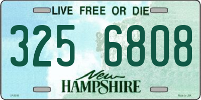 NH license plate 3256808
