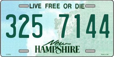 NH license plate 3257144