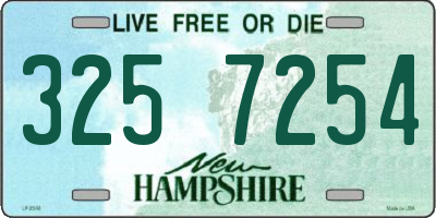 NH license plate 3257254