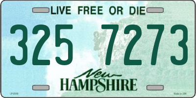 NH license plate 3257273