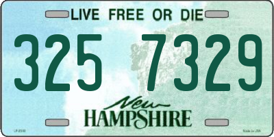 NH license plate 3257329