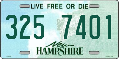 NH license plate 3257401
