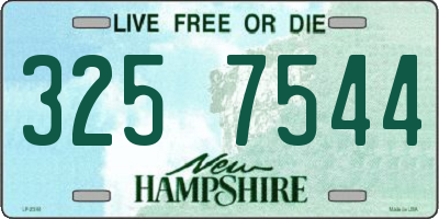 NH license plate 3257544